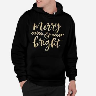 Merry And Bright Christmas Gifts Boys Kids Girls Xmas Tree Hoodie | Crazezy AU