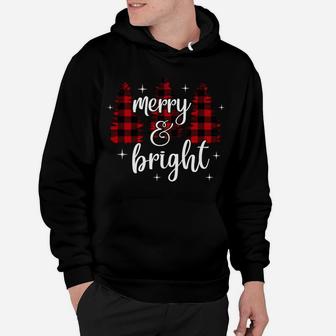Merry And Bright, Matching Family Gifts, Xmas Trees Sweatshirt Hoodie | Crazezy DE