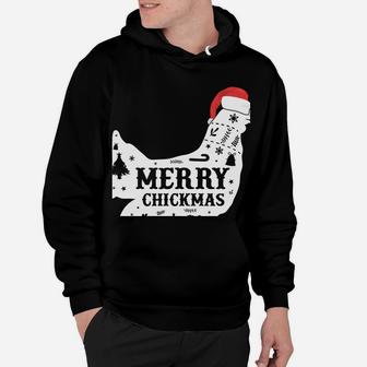 Merry Chickmas Clothing Holiday Gift Funny Christmas Chicken Sweatshirt Hoodie | Crazezy AU