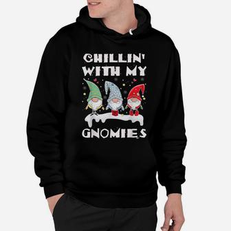 Merry Christmas Chillin With My Gnomies Gnome Sweatshirt Hoodie | Crazezy