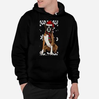 Merry Christmas Ornament Boxer Xmas Santa Sweatshirt Hoodie | Crazezy