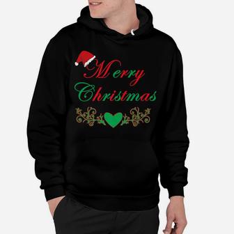 Merry Christmas Santa Clause Hat Apparel Design Xmas Gift Hoodie | Crazezy UK
