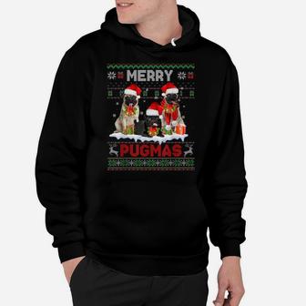 Merry Pugmas Christmas Ugly Sweater Pug Lover Family Pajama Hoodie | Crazezy CA