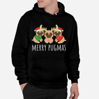 Merry Pugmas Pug Dog Funny Cute Ugly Christmas Shirt Gift Hoodie | Crazezy