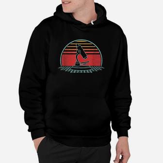 Microbiology Microscope Retro Lab Tech 80S Style Gift Hoodie | Crazezy