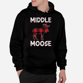 Middle Child Shirt Boys Girls Gift Moose Siblings Christmas Sweatshirt Hoodie | Crazezy