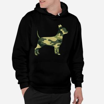 Military Chihuahua Camo Men Print Us Dog Pup Veteran Gift Hoodie | Crazezy