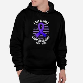 Military Child I Am A Brat Born Resilient And Tough Ribbon Hoodie | Crazezy