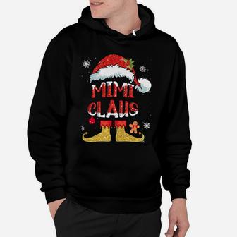 Mimi Claus Christmas Santa Hat Family Group Matching Pajama Hoodie | Crazezy UK