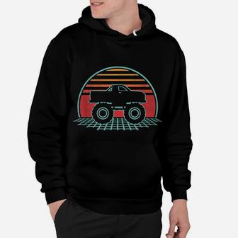 Monster Truck Retro Vintage 80S Style Gift Hoodie | Crazezy AU