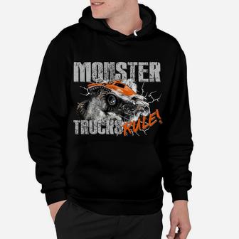 Monster Trucks Rule Hoodie For Boys Hoodie | Crazezy UK