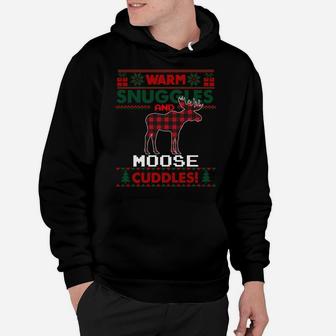 Moose Christmas Pajama Shirt Moose Ugly Christmas Sweater Sweatshirt Hoodie | Crazezy CA