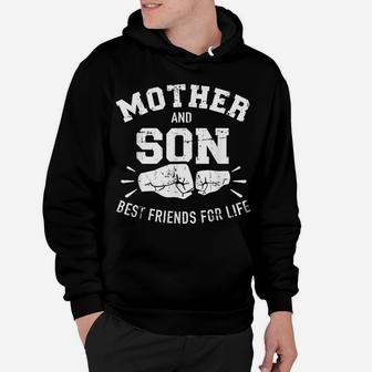 Mother And Son Best Friends For Life Mom Hoodie | Crazezy
