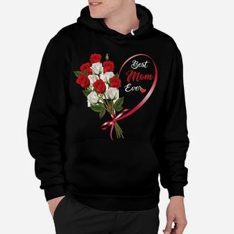 Mother's Day Roses, Best Mom Ever, Colourful Flower Design Hoodie | Crazezy UK