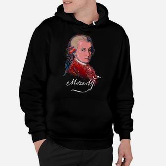 Mozart-Colorful Portrait-Music-Classical-Piano-Composor Hoodie | Crazezy DE