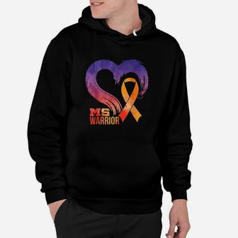 Ms Warrior Heart Multiple Sclerosis Awareness Month Hoodie | Crazezy AU