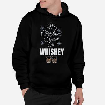My Christmas Spirit Is Whiskey Shirt Christmas Drinking Gift Sweatshirt Hoodie | Crazezy DE