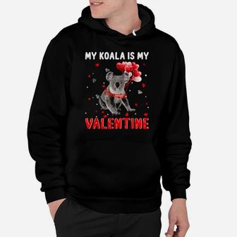 My Koala Is My Valentine Apparel Animals Lover Gifts Classic Hoodie - Monsterry
