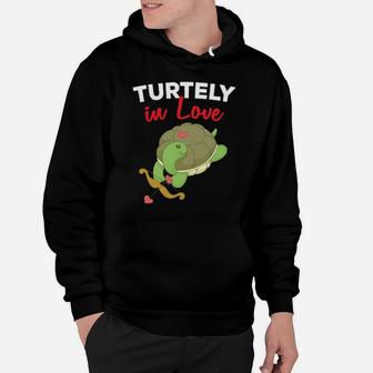 My Turtle Is My Valentine Sea Turtles Cupid Valentines Day Hoodie - Monsterry