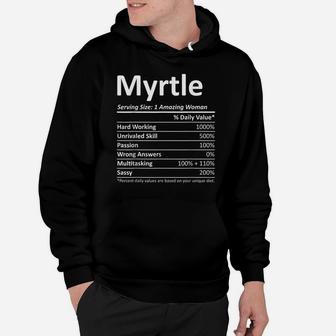 Myrtle Nutrition Personalized Name Funny Christmas Gift Idea Hoodie | Crazezy