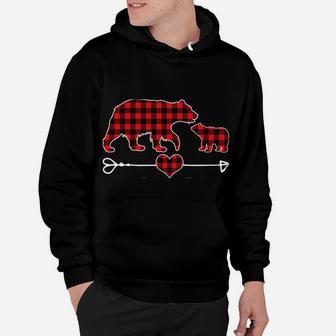 Nana Bear Christmas Pajama Red Plaid Buffalo Family Gift Sweatshirt Hoodie | Crazezy DE