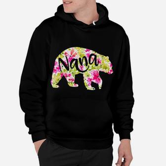 Nana Bear Gift For Women Grandma Christmas Mother's Day Hoodie | Crazezy