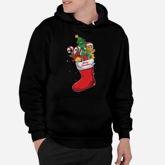 Nana Christmas Sock - Xmas Family Matching Pajama Sweatshirt Hoodie | Crazezy DE