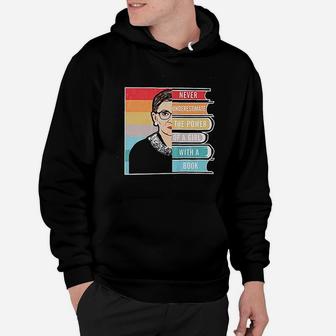 Never Underestimate The Power Of A Girl With A Book Hoodie | Crazezy