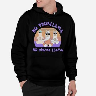 No Prollama No Drama Llama Hoodie - Monsterry