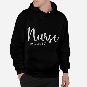 Nurse Established 2017 Cute Funny Nursery Hoodie | Crazezy