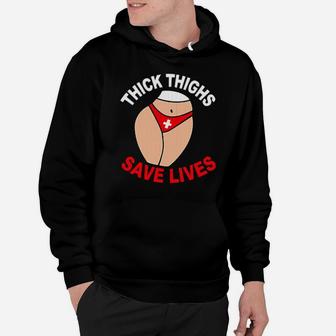 Nurse Thick Thighs Save Lives Hoodie - Monsterry AU