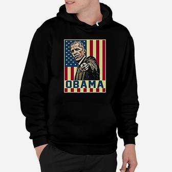 Obama 44Th Usa Pop Art Vintage Usa America Hoodie | Crazezy