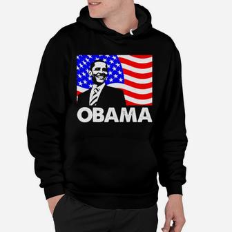 Obama American Flag Hoodie - Monsterry