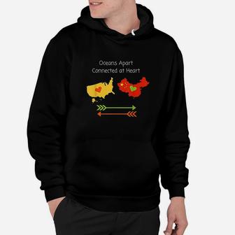Oceans Apart Connected At Heart Hoodie | Crazezy CA