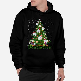 Oh Dentistree Dentist Dental Cute Tooth Christmas Tree Xmas Sweatshirt Hoodie | Crazezy