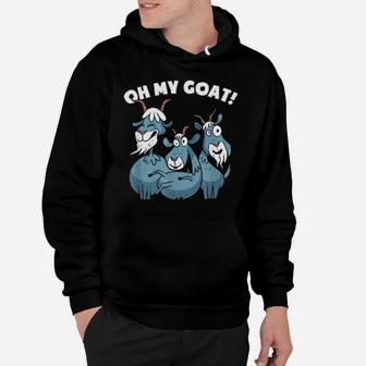 Oh My Goat Art Hoodie - Monsterry
