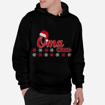 Oma Claus Matching Family Christmas Pajamas Gifts Hoodie | Crazezy
