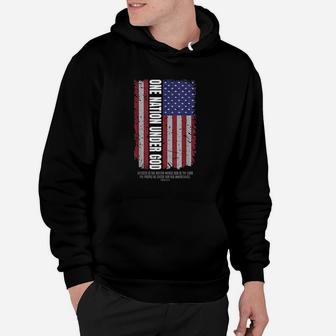 One Nation Under God American Flag Hoodie | Crazezy CA