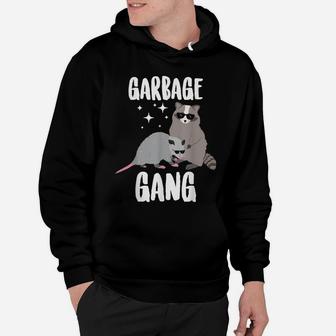 Opossum And Raccoon Shirt Garbage Gang Funny Animals T-Shirt Hoodie | Crazezy