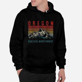 Oregon Vintage Mountains Hiking Pacific Northwest Hoodie | Crazezy