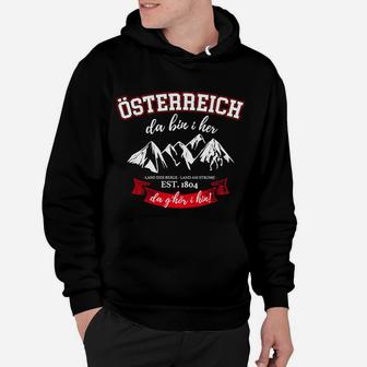 Österreich Da Bin I Her Hoodie - Seseable