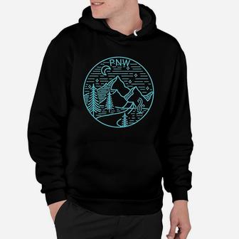 Pacific Northwest Outdoors Trees Mountain Hoodie | Crazezy AU