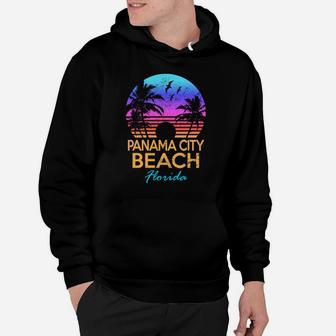Panama City Beach Florida Retro Sunset Summer Vibe Aesthetic Hoodie | Crazezy AU
