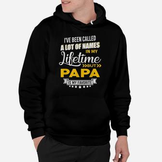 Papa Is My Favorite Name New Grandpa Papa Xmas Hoodie - Monsterry CA