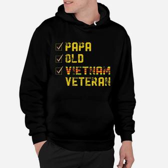 Papa Old Vietnam Veteran S Gifts For Father's Day Hoodie | Crazezy UK