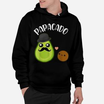 Papacado Papa Avocado Lover Funny Matching Dad Father's Day Hoodie | Crazezy UK