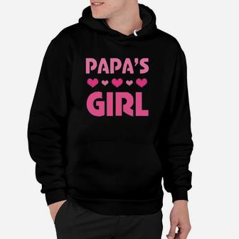 Papas Girl Granddaughter Gift Hoodie | Crazezy