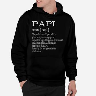 Papi Definition Grandpa Father's Day Gifts - Men Hoodie | Crazezy