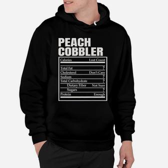 Peach Cobbler Nutrition Facts Thanksgiving Dinner Christmas Hoodie | Crazezy