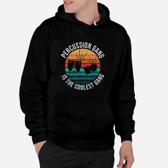 Percussion Gang Music Drums Bongos Congas Marching Band Hoodie | Crazezy CA